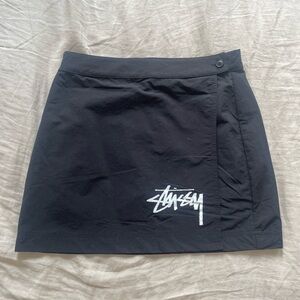 Stussy black wrap skirt